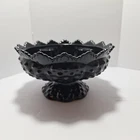 Fenton glassware, Fenton black glass, six candle holder