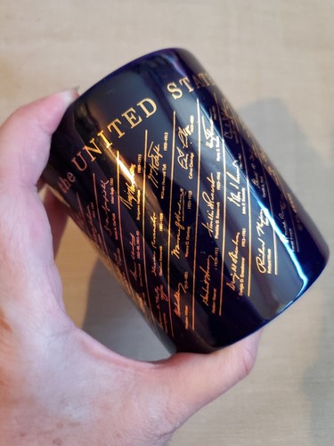 Presidents of The U.S. Coffee Mug Signatures Washington To Clinton Political Vtg - Picture 7 of 9