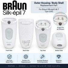 Braun Silk-epil 7 Type 5392 Outer Housing Body Shell Buttons OEM Replacement