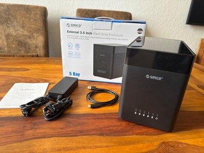 ORICO 5-fach 3,5'' Festplattengehäuse, USB 3.0, werkzeugloser Wechsel