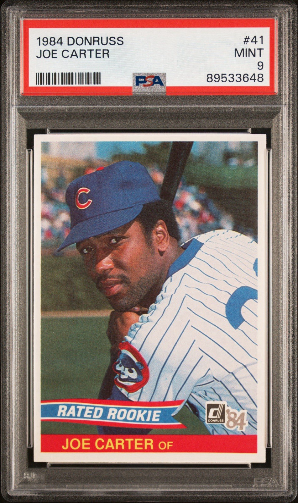 1984 Donruss #41 Joe Carter RC PSA 9 MINT