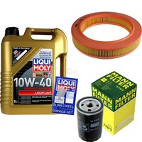 Mann Inspektionspaket 5L Liqui Moly 10W-40 FüR VW Polo 1.0 Cat 1.1 Golf I