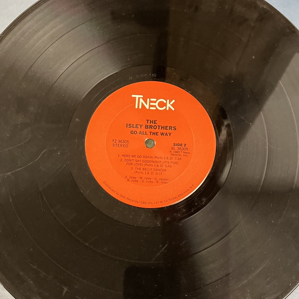The Isley Brothers Go All The Way Fz36305 T-neck 1980 LP 33 RPM