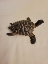VINTAGE SEA TURTLE 4.5'' X 4.5'' EXCELLENT CONDITION HANDMADE OF RESIN
