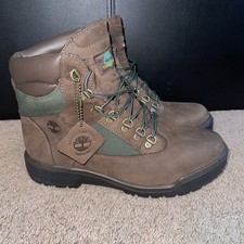 Timberland 6-Inch Waterproof Field Boots Men's Size 9.5 Beef Broccoli Hi