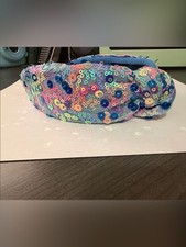 Sequin Knot Headband in Multicolor Pastel