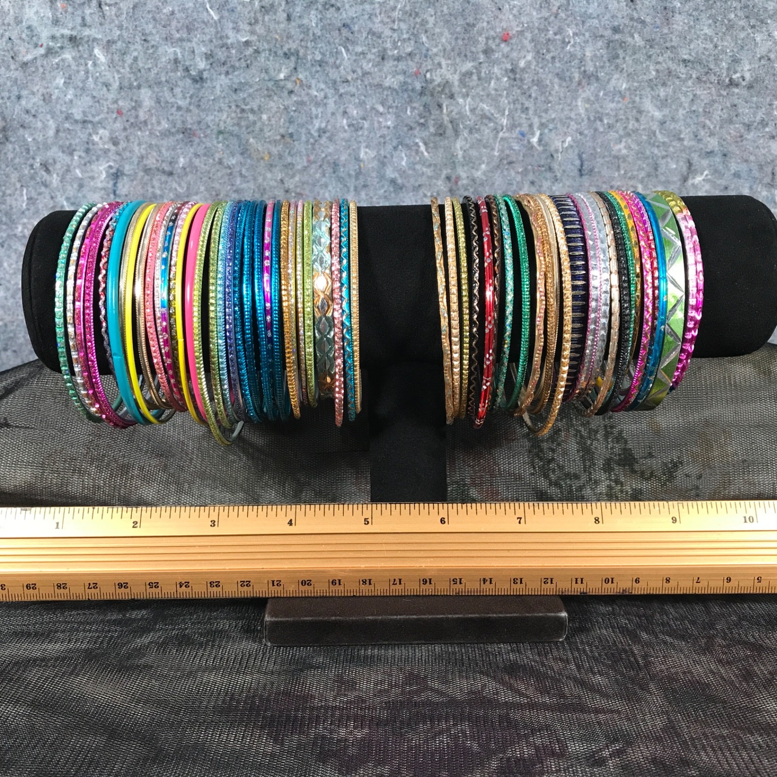 79 Pc Stacking Bangle Bracelet Lot Multi-Color Et… - image 7