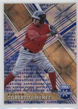 2019 Panini Elite Extra Edition Aspirations Blue 24/75 Gilberto Jimenez #163 0q3