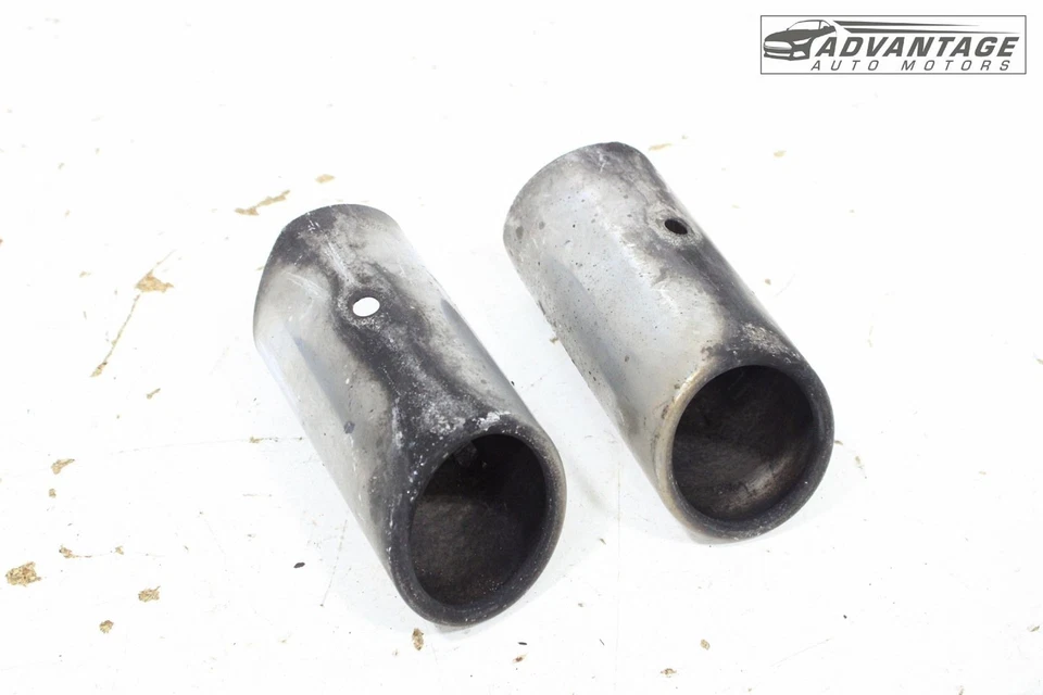 AUDI A3 QUATTRO 2018-2020 escape trasero derecho e izquierdo tubo de escape puntas moldura OEM Foto 2 de 4