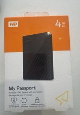 Image of WD My Passport 4TB,External (WDBPKJ0040BBK-WESN) Hard Drive