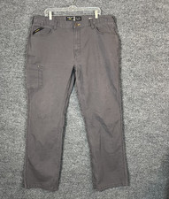 Ariat Rebar M4 Mens Relaxed Straight Pants Size 40 Gray Work Wear Mid Rise
