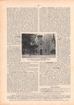 Grabkapelle der Fürstin Bismarck in Barzin - 1895 - Histo. Bildbericht  ~22x31cm