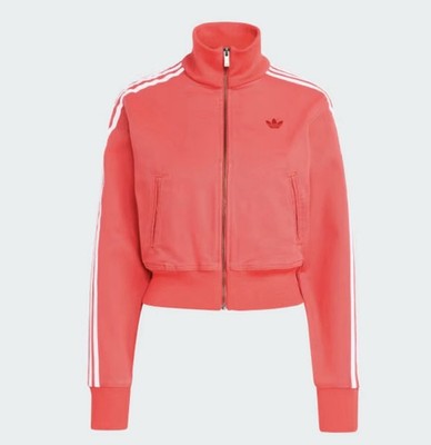 Adidas Adicolor Denim Track Top Jacket Red White | size XL