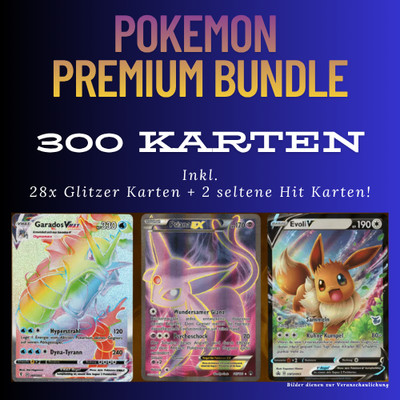 Pokémon TCG 300 Karten Premium Bundle | Top Geschenk für Kinder & Sammler