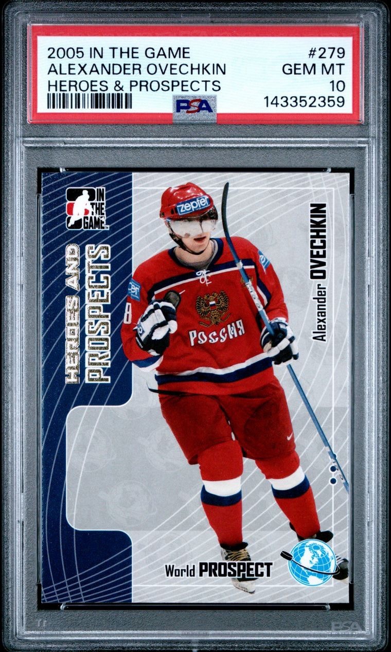 Alexander Ovechkin 2005 In The Game #279 Rookie Card PSA 10 Capitals Legend
