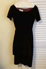 Vintage Brown Velvet Dress