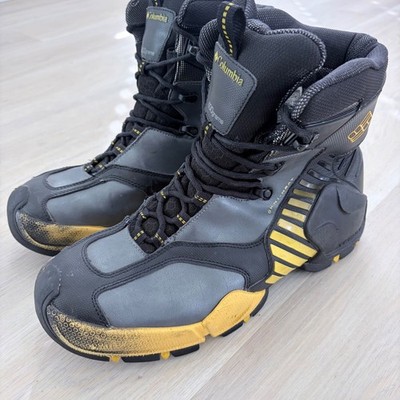 Columbia Omni-Heat Bugaboot Plus 400g Winter Boots Mens 11.5 Grey BM1489-020