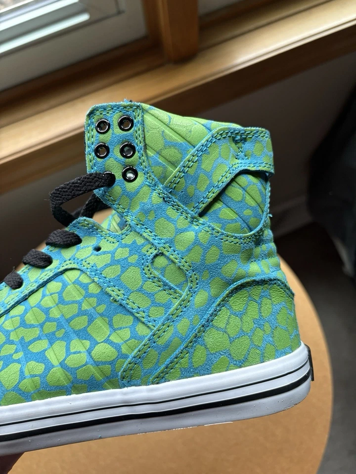 Zapatillas altas Supra Skytop verdes para mujer talla 9 SW18017 Foto 3 de 4