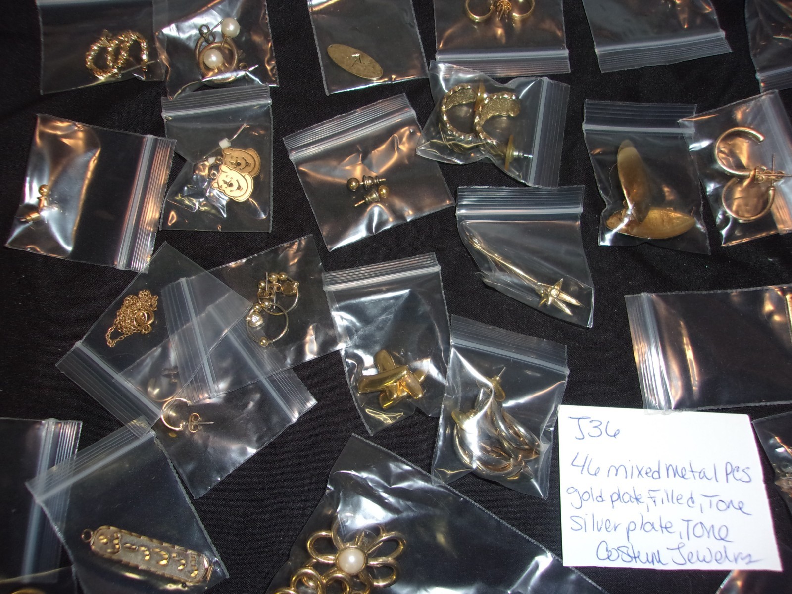Lot of 46 PC Mixed metal ( Gold plate, filled,ton… - image 3
