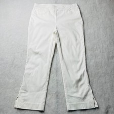 So Slimming Chico's Womens Brigitte High Vent Slim Crop Pants Size 1 US 8