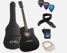 41-inch Beginner Cutaway Acoustic Guitar Package - Starter Kit w/ Tuner, Gig Bag