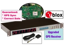 Arbiter Systems 1084C UPGRADED ublox GPS LED Clock Time Display IRIG-B Timecode