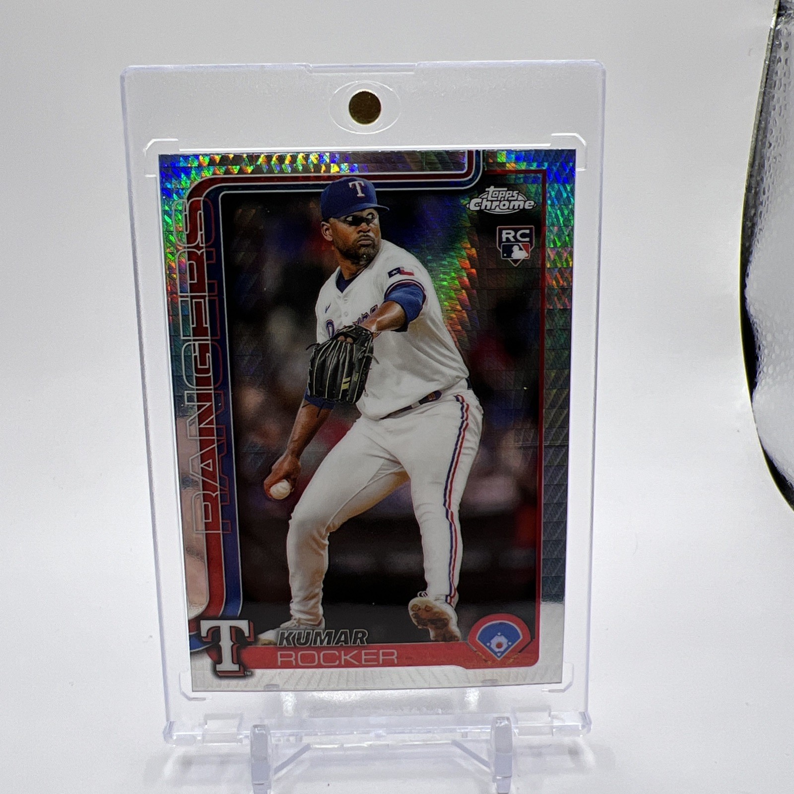 2025 Topps Chrome Kumar Rocker Rookie Prism Refractor Rookie #73 Rangers