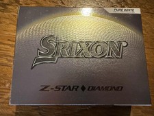 Brand New Srixon Z-STAR Diamond Golf Balls White No Logos 1 Dozen