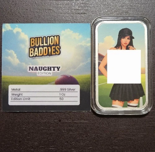 Bullion Baddies "Naughty" Olivia Overtime Series 2 Silver