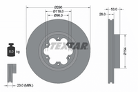 2X Bremsscheibe Vorderachse FüR Nissan Renault Trucks Atleon Cabstar E NT400