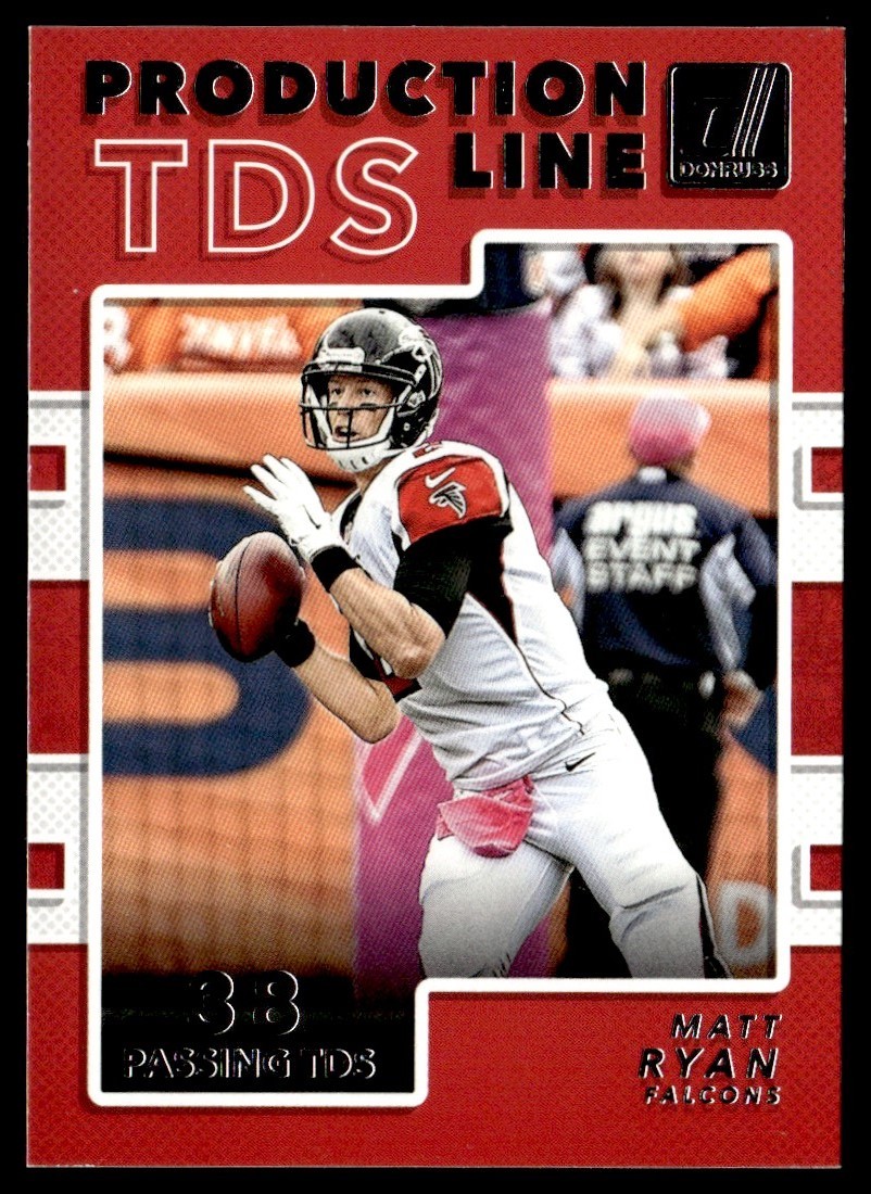 2017 Donruss Production Line Touchdowns Matt Ryan Atlanta Falcons #2