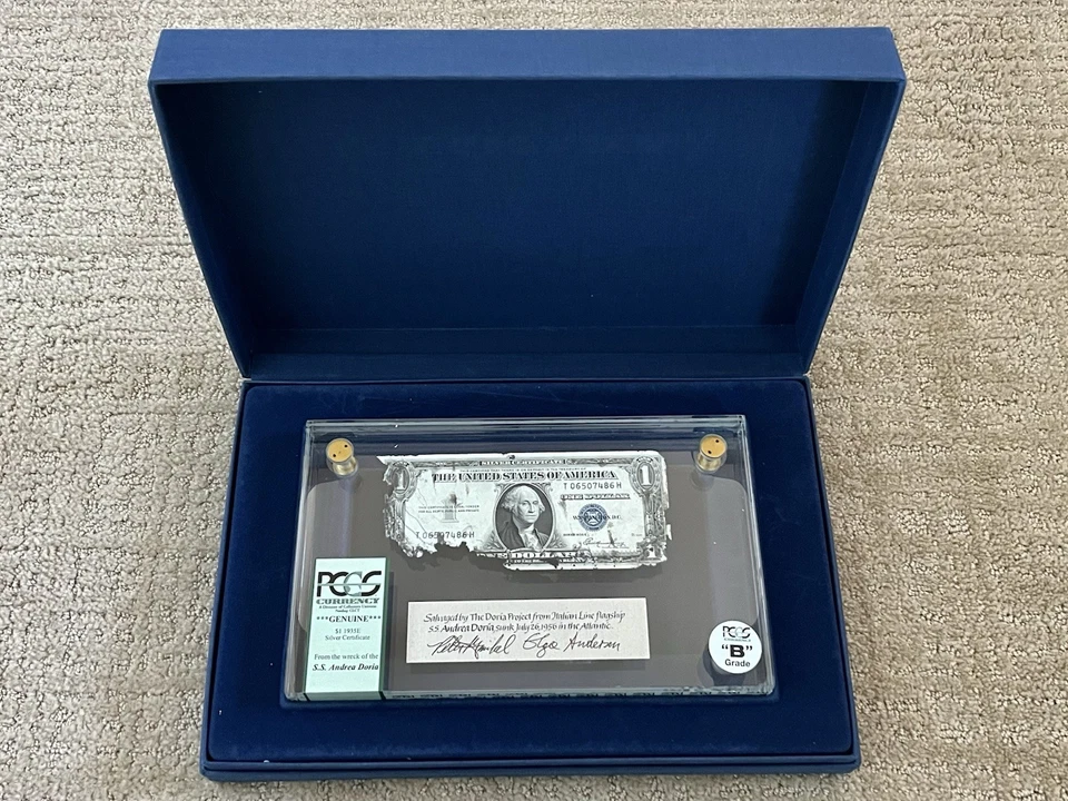 S.S. Andrea Doria Shipwreck Currency, 1935E  $1 Silver Certificate, PCGS Grade B - Image 2 of 4