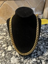 18k Gold Filled 12mm 22 Monaco Miami Cuban Link Chain