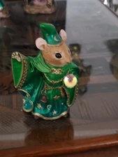 Vintage Windstone Editions Mouse Wizard Figurine MINT condition