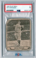 1940 Play Ball JOE DIMAGGIO PSA 1