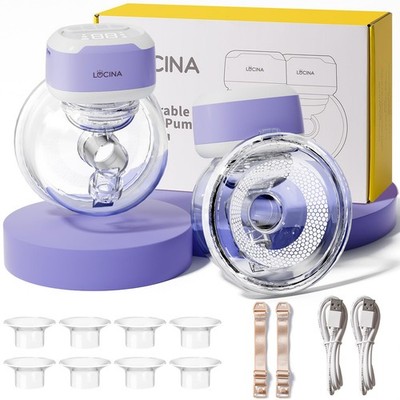 Wearable Breastfeeding Pump Hands Free of Long Battery Life, Portable Electri...