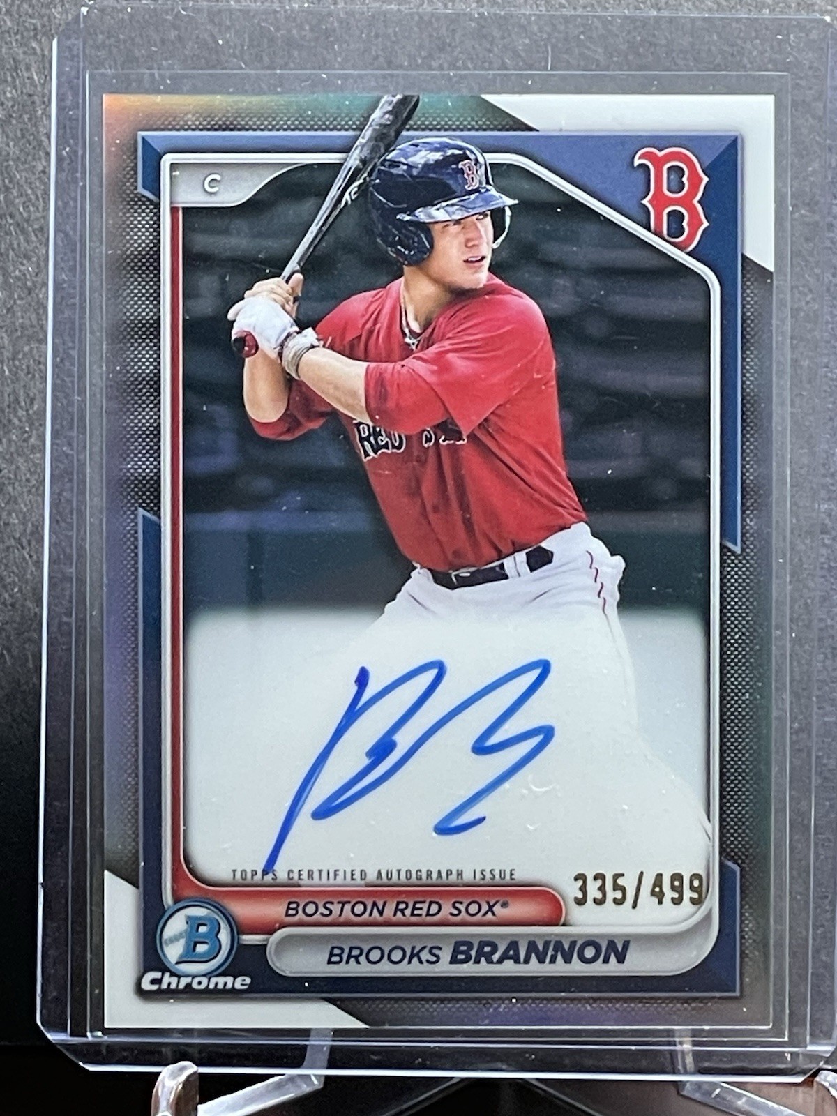 2024 Bowman Chrome #CPA-BB Brooks Brannon Refractor Parallel Prospects Auto /499