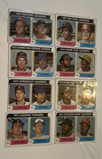 1974 Topps 1973 Leaders 8 Card Lot