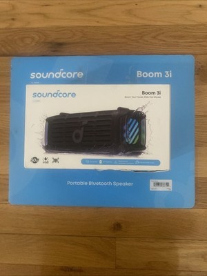 Soundcore Boom 3i Outdoor Bluetooth Speaker Black Waterproof Portable Speaker