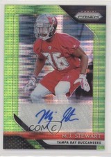 2018 Panini Prizm Rookie Neon Green Pulsar MJ Stewart #RA-MJ Auto w5b