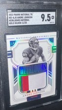 2023 NATIONAL TREASURES ANDRE JOHNSON HEIRLOOMS TEXANS LOGO PATCH #11/25 GRADED