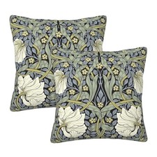 William Morris Pimpernel Throw Pillow Covers Set 18" x 18" Pack of 2 Color-13