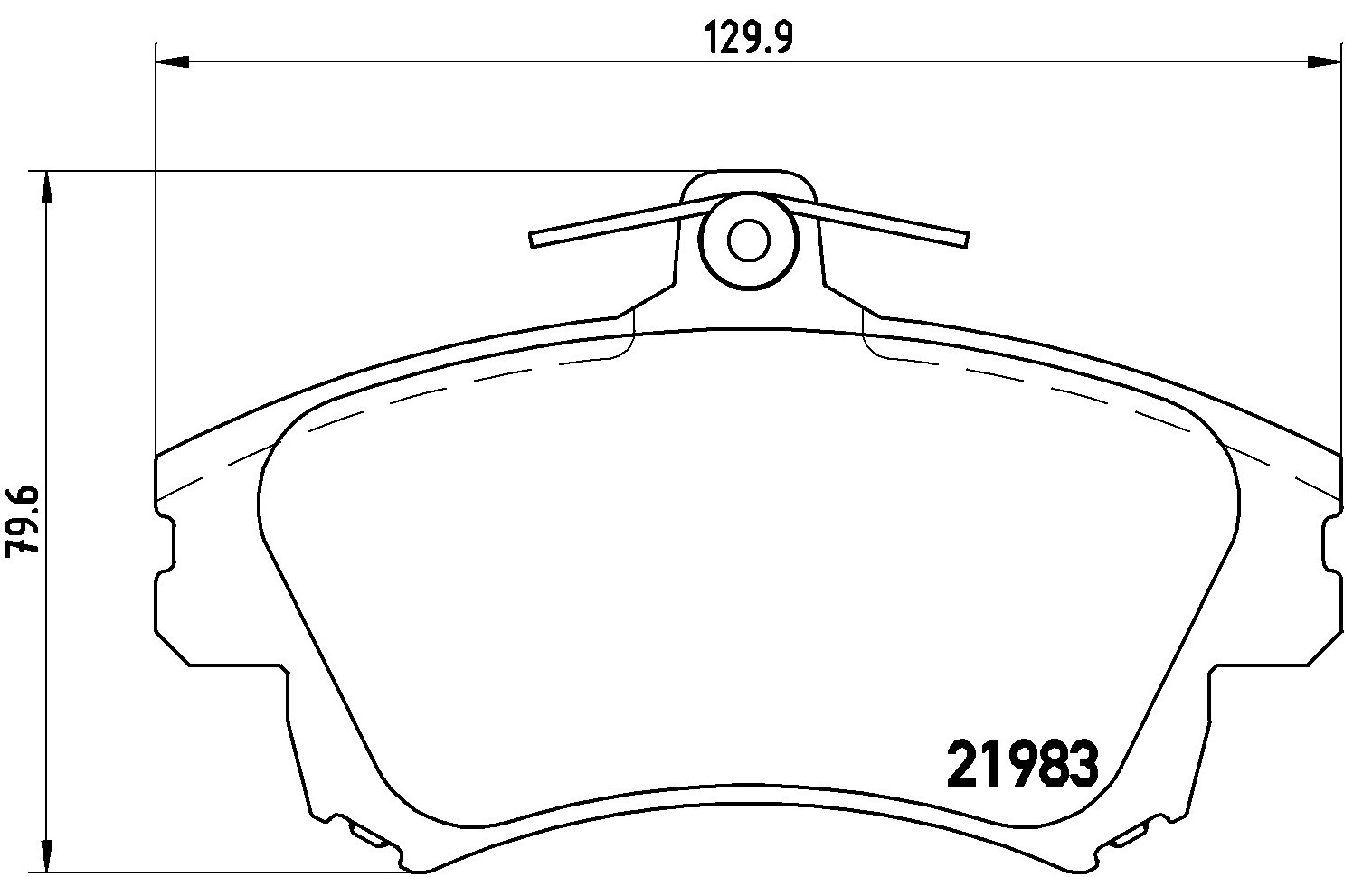 Bremsbelagsatz, Scheibenbremse P 54 036 BREMBO für MITSUBISHI VOLVO SMART - Bild 6