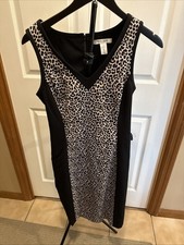White House Black Market Animal Print Dress-4