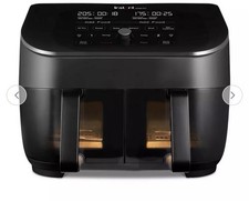 Instant Vortex ClearCook 7.6L Dual Air Fryer - Black RRP 200.00 lot R1593