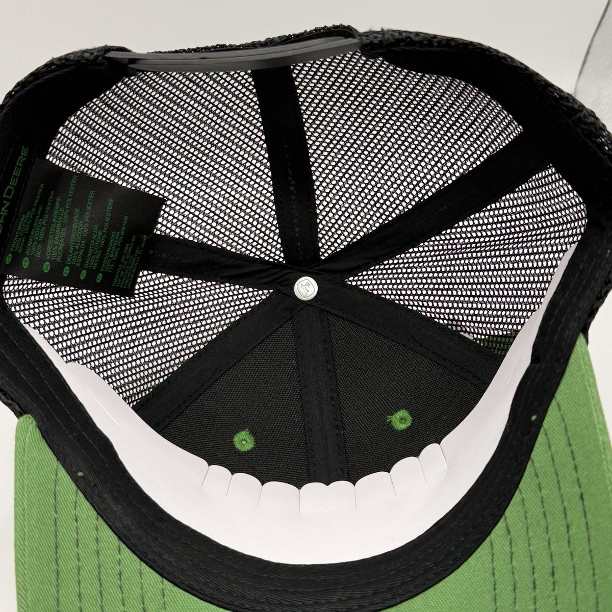John Deere Green and Black Mesh Back Trucker Hat Cap NWT | eBay