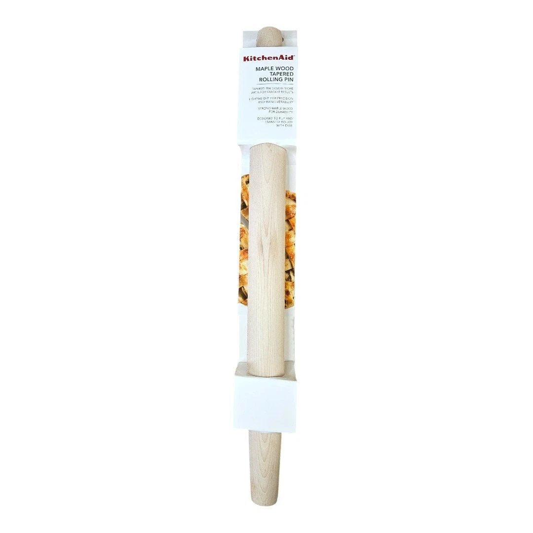 NEW KitchenAid Maple Wood Tapered French Rolling Pin