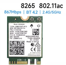 Wireless Card Intel 8265NGW Dual Band 802.11ac WiFi Bluetooth 4.2 wifi antenna