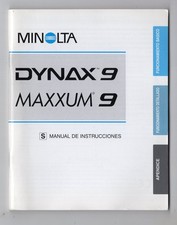  SPANISH LANGUAGE ONLY Minolta Maxxum / Dynax 9 Camera 1999 Instruction Guide