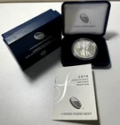 2014 W American Silver Eagle Choice Proof Bullion $1 Coin OGP COA